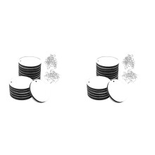 100Pcs Round Sublimation Blank Earrings with Earring Hooks and Jump Rings Unfinished Heat Transfer Earrings