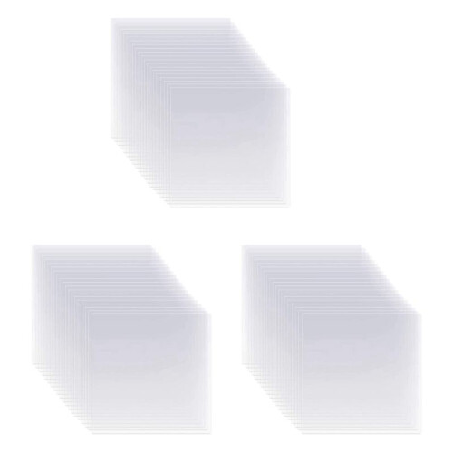 60Pcs Clear Mylar Stencil Sheets 12 Inch Blank Stencil Material Sheets,for Compatible & Silhouette Cutting