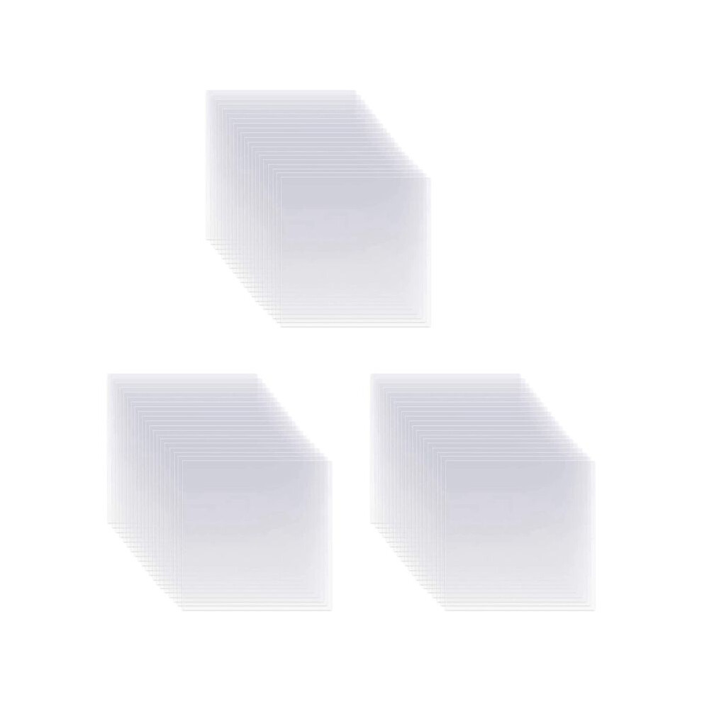60Pcs Clear Mylar Stencil Sheets 12 Inch Blank Stencil Material Sheets,For Compatible & Silhouette Cutting 6032724632391