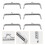 6Pcs DIY Purse Handle Frames Silver Metal Bag Clasp for Handbag Making 10