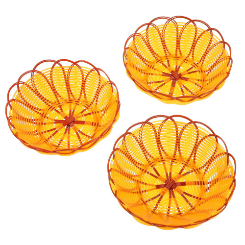 6Pièces Rangement Snacking Corbeille Rotin 1