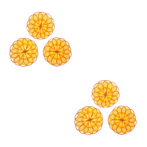 6Pièces Rangement Snacking Corbeille Rotin 2