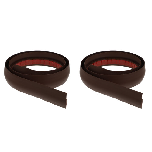 2Pcs Self Adhesive Coffee Floor Transition Strips Durable PVC Divider 1