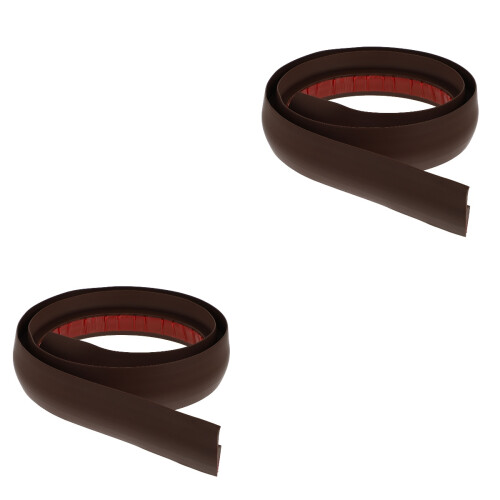 2Pcs Self Adhesive Coffee Floor Transition Strips Durable PVC Divider 2