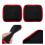 4Pcs Comfortable Lifting Pads Durable Workout Grips Black for Exercise 7