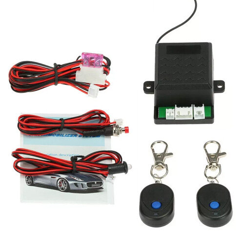 Car Alarm Security System with Remote Control Metal Electronic Hidden Lock 2
