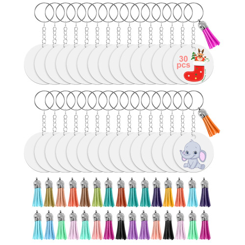 150PCS Sublimation Blanks Keychains Bulk, Keychains Ornament Set for Crafts, Jewelry Making