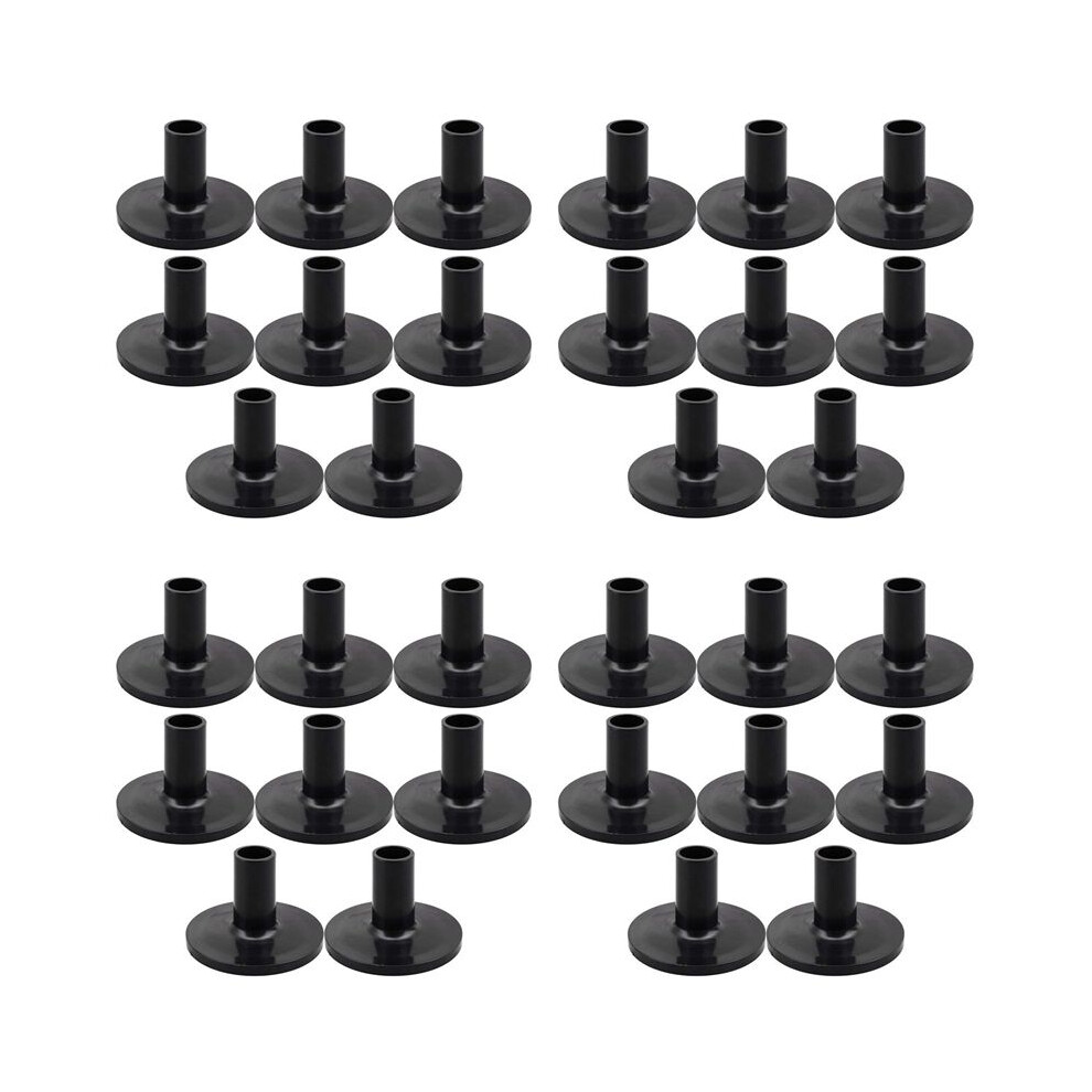 32Pcs Cymbal Sleeves 38X26mm Black Drum Cymbal Sleeves Replacement For Shelf Drum Kit 6033983344964