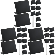 3Ensembles Mini Ardoises Noires Pour Indication, Mariage Et Buffet