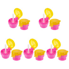 10Pièces Caps Stockage Silicone Rose Couvercle Bouteille