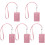 5Sets Rosy Protective Work Badge Holder with Hanging Lanyard Design 1