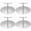 4Pcs Burger Accessory Stainless Food Press Simple Easy Use Smasher 5