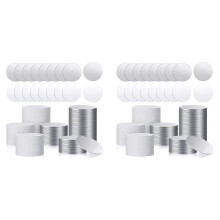 Juego de Pegatinas de Aluminio en Blanca para SublimacióN, Bandeja Colgante de Bisel Redondo en Blanca, Hoja de Aluminio, Discos en Blanca para