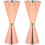 2Pièces Verre Cocktail Acier Rose À 1
