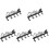 5Pcs Wall Mounted Coffee Mug Holder Rack Black Metal Cup Organizer 1
