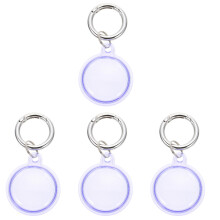 4Pièces Protections Tpu Violet Simples Pour Localisateur Usage Maison