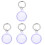 4Pièces Protections Tpu Violet Simples Pour Localisateur Usage Maison 1