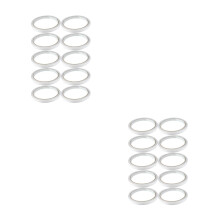 2Sets White Double-Sided Adhesive Tapes Hot Melt Glue for Office Use