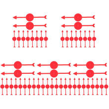 50Pcs Red Premium Turntable DIY Kit for Kids Party Favor