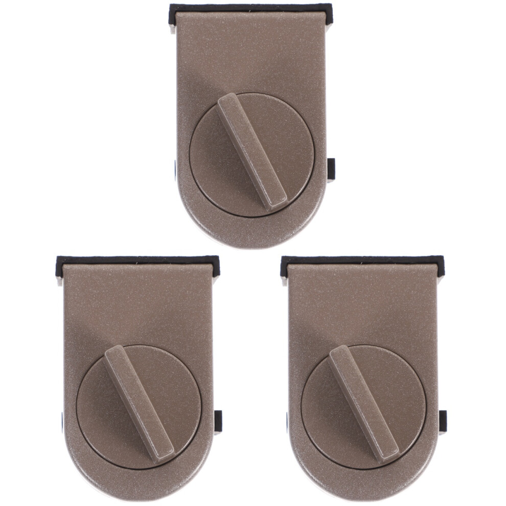 Aboofan 3Pcs Brown Sliding Door Locks Child Safety Window Locks For Home Use