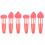 6Pcs Pink Makeup Brush Pen Heart Shaped Puff Multipurpose Tools 1