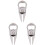 3 Pcs Golf Fork Fixer Key Zinc Alloy 2