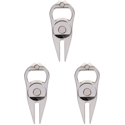 3 Pcs Golf Fork Fixer Key Zinc Alloy 1