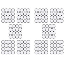 160 Pieces Sublimation Patch Blanks Quality Fabric Iron- Circular Blank Patch for Clothes, Hats, Uniforms, Backpacks