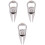 3 Pcs Golf Fork Fixer Key Zinc Alloy 3