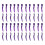 100Pièces Écarteurs Dentaires Plastique Violet Usage Durable 1