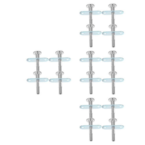 16Pcs Spring Loaded Iron Latches Silver for and Cage Doors