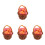 4Sets Miniature Basket with Egg Models for Dollhouse Decoration 1