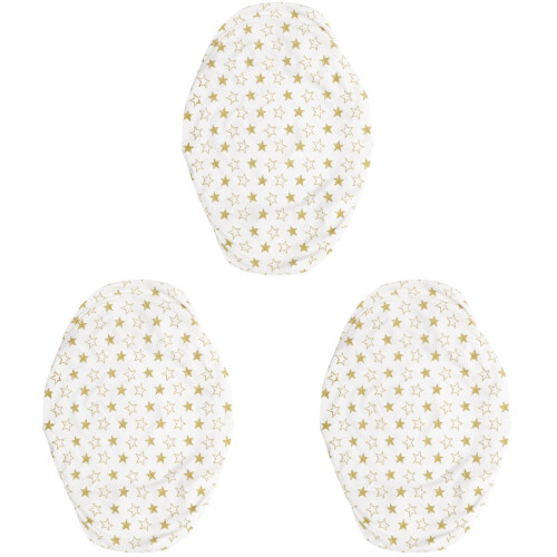 3Pièces De Lit Crib Dorés Doux Peau Sensible Pour Bébé