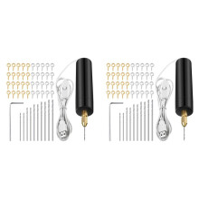 2X Electric Resin Drill Set,Including Eye Screws,Twist Drill Bits Tools,Electric Drill for DIY Keychains Crafts Making