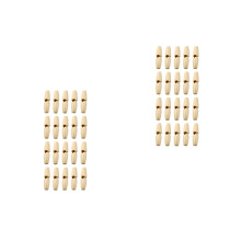 40Pcs Beige Wood Coat Sewing Buttons DIY Decorative Replacement