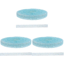 Mlins 3 Rolls Rhinestone Stickers Craft Tape Ribbon Adhesive Sky-Blue