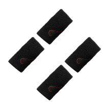 4St Zwarte Ademend Polyester Polsbanden Voor En Sporters