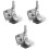 3Pcs Easy Install Silver Metal Screen Printing Hinge Clamp for Crafts 2