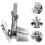 3Pcs Easy Install Silver Metal Screen Printing Hinge Clamp for Crafts 9
