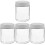 4Pcs Sealed Beige Glass Jars for Multigrain Coffee and Kitchen Storage 1