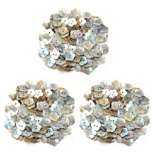 300X, 15mm Perlmuttknöpfe Perlmutt Muschel Blummen Knopf TOP