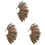 3Pcs Unisex  Feather Ear Cuff Non Piercing Gold Clip  Earrings 1