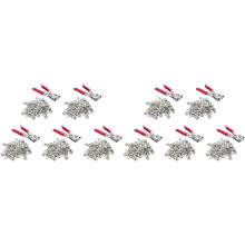 10X Pliers avec 200 Sets Snap White Copper Snap Boutons Boucle Griffe Outil D'Installation Rivet VĂŠTements pour Enfants Boutons