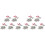 10X Pliers con 200 Set Bottoni Automatici del Rame Bianca con Bottoni Automatici per Rivetti 1