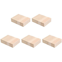 5X Grands Blocs de Bois de Sculpture Whittling Wood Blocks Blocs de Sculpture en Tilleul Ensemble de Bois Tendre Inachevé pour les DéButants en