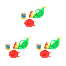 12Sets Kids Bubble Blower Cartoon Horn Shape Easy Grip Assorted Color
