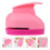 2Pcs Scrapbooking Paper Punch Plastic Multi Color DIY Craft Tool 10