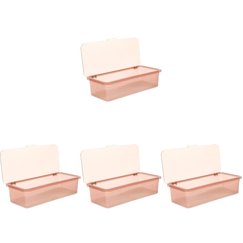 4Pcs Transparent Storage Box Flatware Storage Organizer