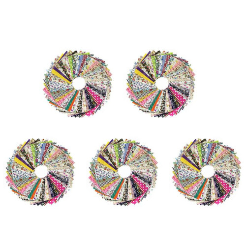 DIY Quilting Patch 300pcs 10cmx10cm Charm Pack Cotton Fabric Patchwork Bundle Fabrics Cloth Sewing