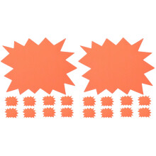 60Pièces Étiquettes Promotionnelles En Papier Orange